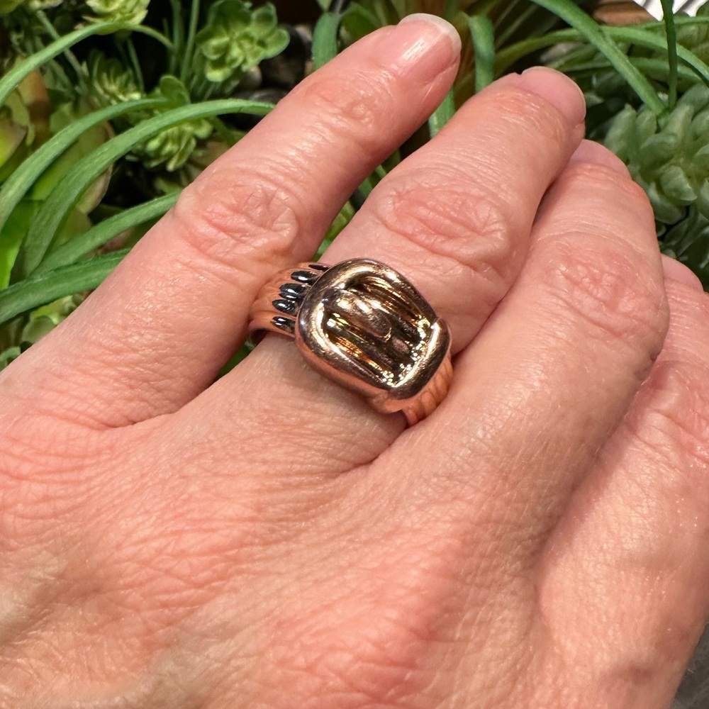 Milor Bronze buckle ring - size 8